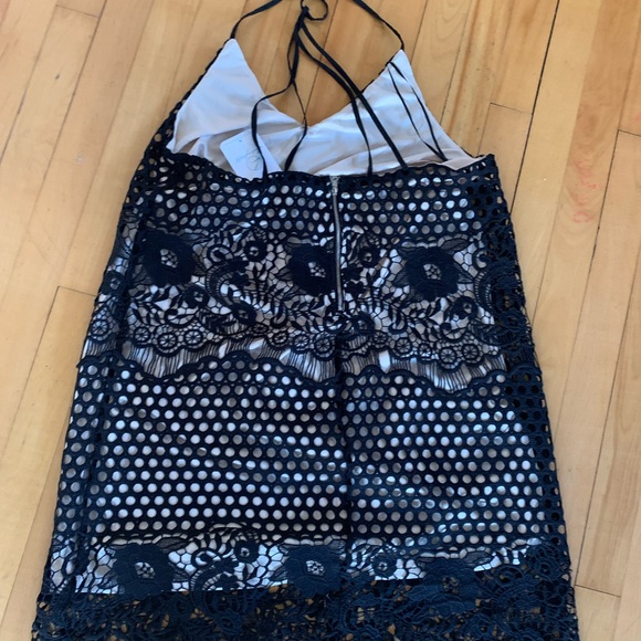 NWT stunning black (with cream lining) Lakefield and Co. strappy dress - Picture 3 of 4